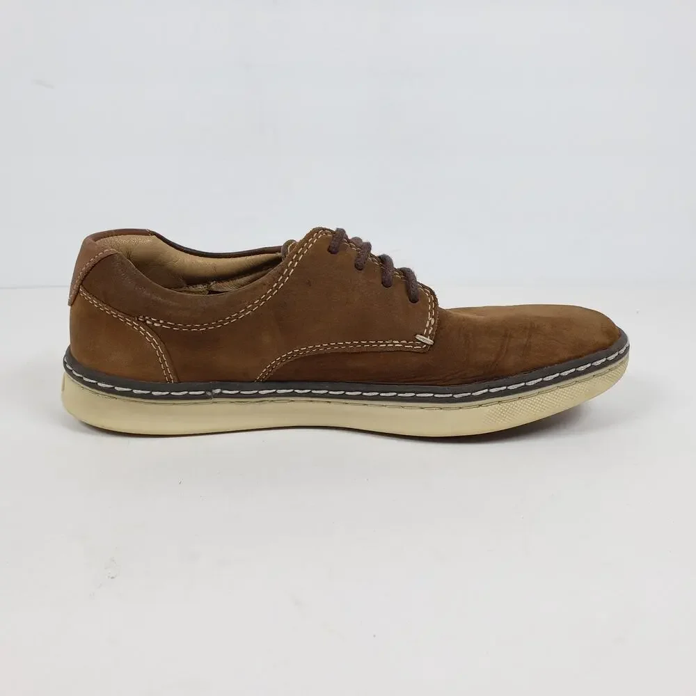 Johnston & Murphy Boys Size 1Y Brown Leather Formal Dress Shoes 28-8260